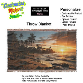 Sunrise Throw Blanket 1 Decke