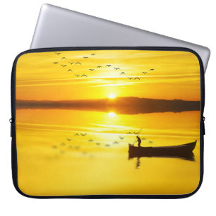 Sunrise Traditionelles Fishmonger Boat Laptopschutzhülle