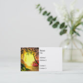 Sunrise Trail Business Card Visitenkarte (Stehend Vorderseite)