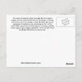 Sunrise Train Postkarte (Rückseite)