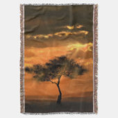 Sunrise Tree Sunams Throw Blanket Decke (Vorderseite Vertikal)