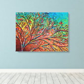 Sunrise Treetop Birds II Leinwanddruck (Insitu (Holzboden))