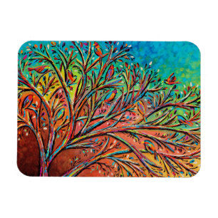 Sunrise Treetop Birds II Magnet