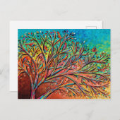 Sunrise Treetop Birds II Postkarte (Vorne/Hinten)