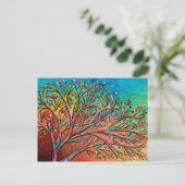 Sunrise Treetop Birds II Postkarte (Stehend Vorderseite)