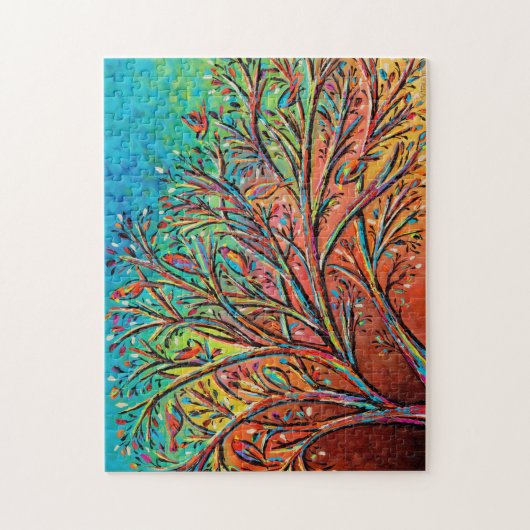 Sunrise Treetop Birds II Puzzle (Vertikal)