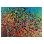 Sunrise Treetop Birds II Schneidebrett (Vorderseite)