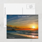 Sunrise - Tybeeninsel Postkarte (Vorne/Hinten)