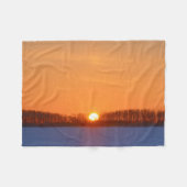 Sunrise über Prairie | Manitoba, Kanada Fleecedecke (Vorderseite (Horizontal))