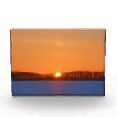 Sunrise über Prairie | Manitoba, Kanada Fotoblock (Vorderseite)