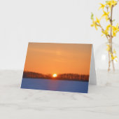 Sunrise über Prairie | Manitoba, Kanada Karte (Gelbe Blume)