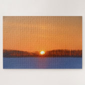 Sunrise über Prairie | Manitoba, Kanada Puzzle (Horizontal)