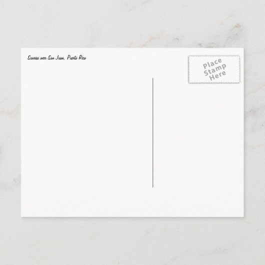 Sunrise über San Juan Save the Date Postkarte (Rückseite)