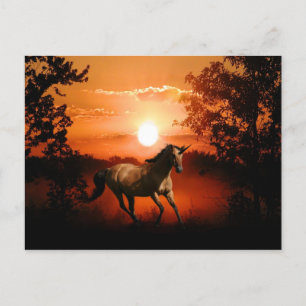 Sunrise Unicorn Postkarte