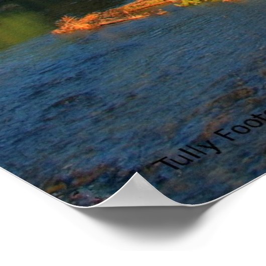 Sunrise Up Canyon Poster (Ecke)