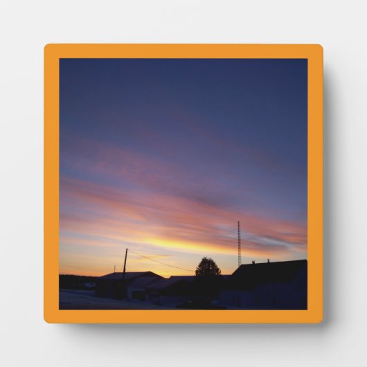 Sunrise Wall Art Design Fotoplatte (Vorderseite)