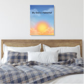 Sunrise Wall Art Leinwanddruck (Insitu (Schlafzimmer))