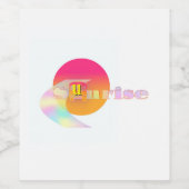 Sunrise Weinetikett (Einzelnes Label)