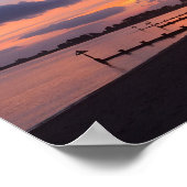 Sunrise Wells Next The a Sea Norfolk Poster (Ecke)