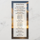 Sunrise with Clouds St. Martin Wedding Program Programm (Rückseite)