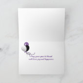 Sunrise with giraffe-Birthday Karte (Innenseite)