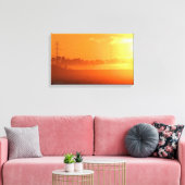 "Sunrise with Morning Fog" Leinwand drucken (Insitu (Wohnzimmer))