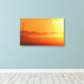"Sunrise with Morning Fog" Leinwand drucken (Insitu (Holzboden))