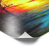 Sunrise Wood Fotodruck (Ecke)