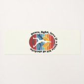 Sunrise Yoga Surya Namaskar: Frieden, Licht, Liebe Yogamatte (Rückseite (Horizontal))