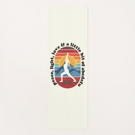 Sunrise Yoga Surya Namaskar: Frieden, Licht, Liebe Yogamatte (Vorderseite)