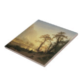 Sunrise, Yosemite Valley von Albert Bierstadt Fliese (Seite)