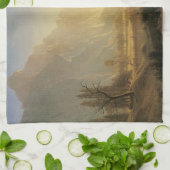 Sunrise, Yosemite Valley von Albert Bierstadt Geschirrtuch (Gefaltet)