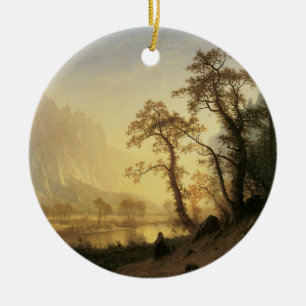Sunrise, Yosemite Valley von Albert Bierstadt Keramik Ornament