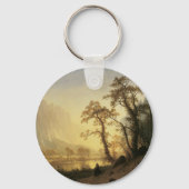 Sunrise, Yosemite Valley von Albert Bierstadt Schlüsselanhänger (Rückseite)