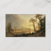 Sunrise, Yosemite Valley von Albert Bierstadt Visitenkarte (Rückseite)