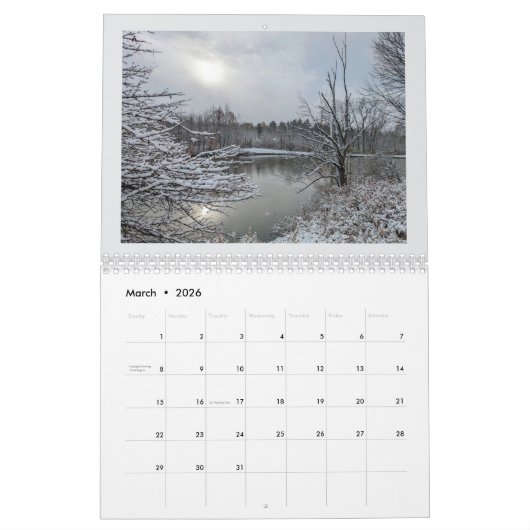 Sunrises and Sunsets 2026 Kalender (Mär 2026)