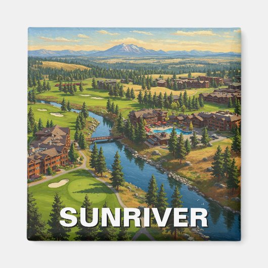 Sunriver Oregon Travel Magnet (Vorne)