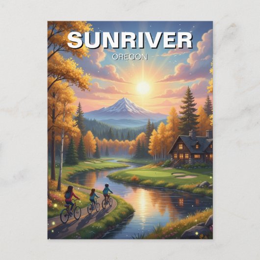 Sunriver Oregon Travel Postkarte (Vorderseite)