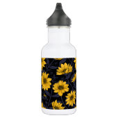 Sunroot, wilde Sonnenblumen in Gelb und Blau Edelstahlflasche (Rechts)