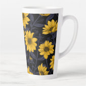 Sunroot, wilde Sonnenblumen in Gelb und Blau Milchtasse (Rechts)