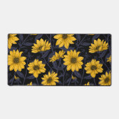 Sunroot, wilde Sonnenblumen in Gelb und Blau Schreibtischunterlage (Vorderseite)