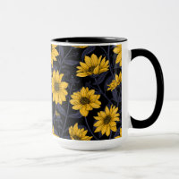 Sunroot, wilde Sonnenblumen in Gelb und Blau