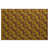 Sunroot, wilde Sonnenblumen in Gelb und Braun Stoff (Yard (91,4 cm))
