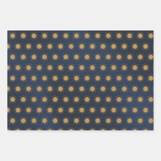 suns and stars geschenkpapier set (Vorderseite)