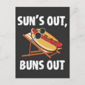 Suns aus Buns aus lustigen Hot Dog Essen Lover Ges Postkarte (Vorderseite)