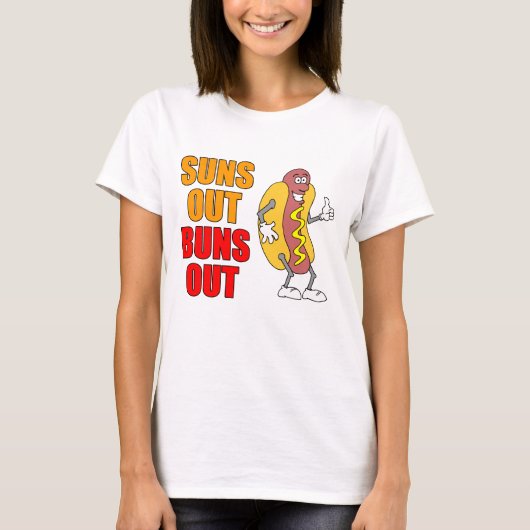 Suns aus Buns aus lustigen Hot Dog T-Shirt (Vorderseite)