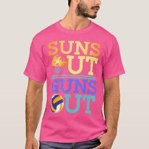 Suns aus Gewehren aus Beach Volleyball T-Shirt