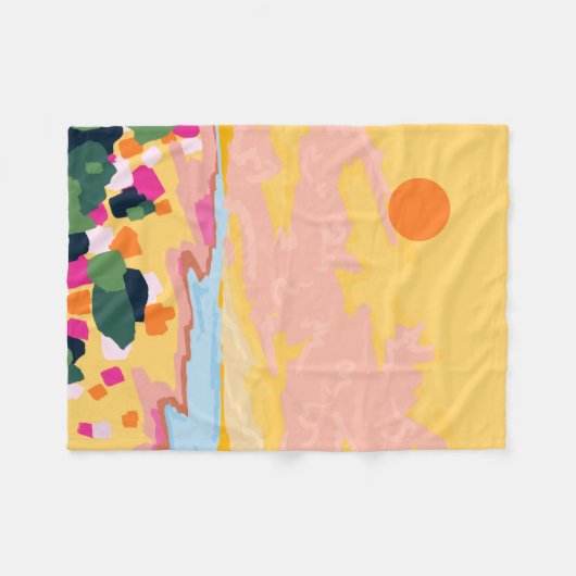 Sun's Embrace Fleecedecke (Vorderseite (Horizontal))