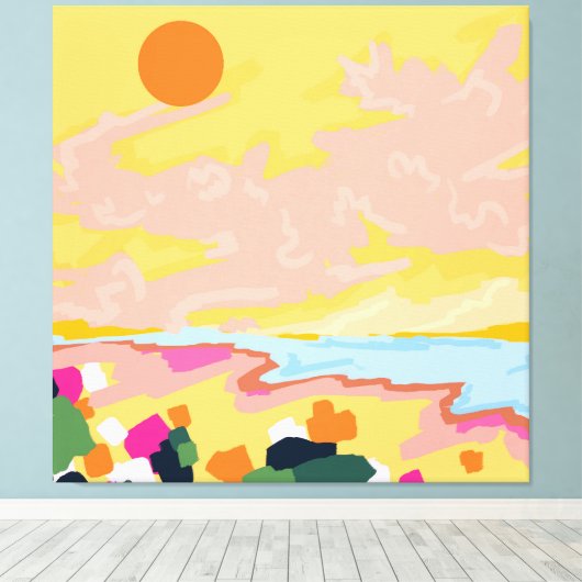 Sun's Embrace Leinwanddruck (Insitu (Holzboden))