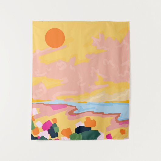 Sun's Embrace Wandteppich (Vorderseite)